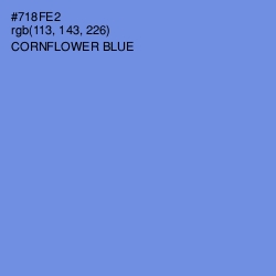 #718FE2 - Cornflower Blue Color Image